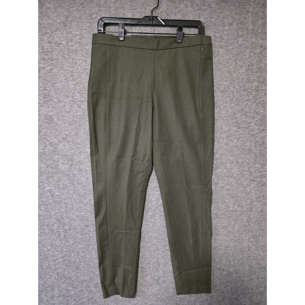 NWT Banana Republic Women's Chino Pants Devon Fit Solid Olive Green Sz 10 Preppy